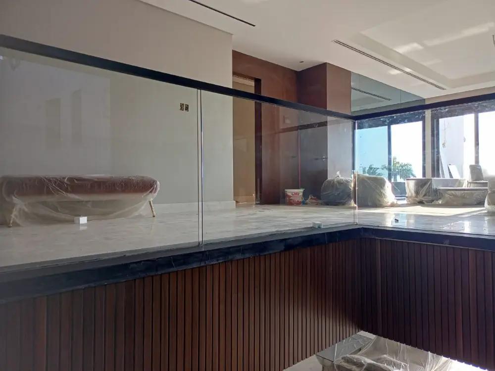 hand rails  glass & stainless